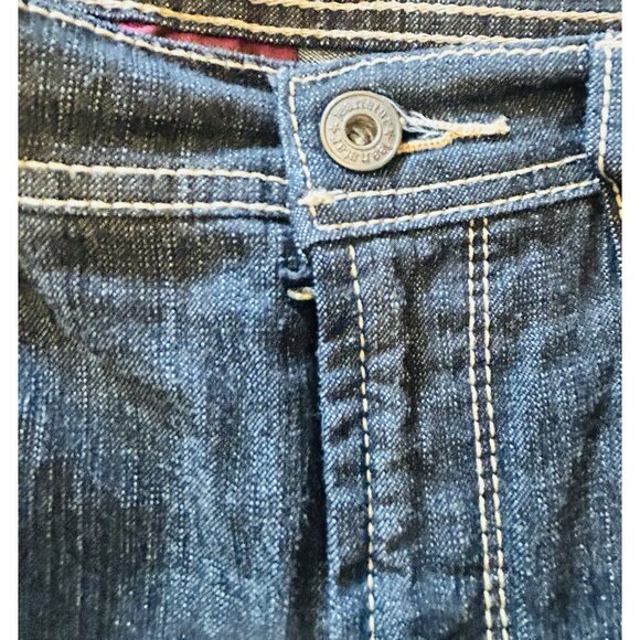 Jeanstar Elle Women’s Bootcut Jeans Dark Wash Retro Stitch Size 16 Western Boho - Picture 2 of 15